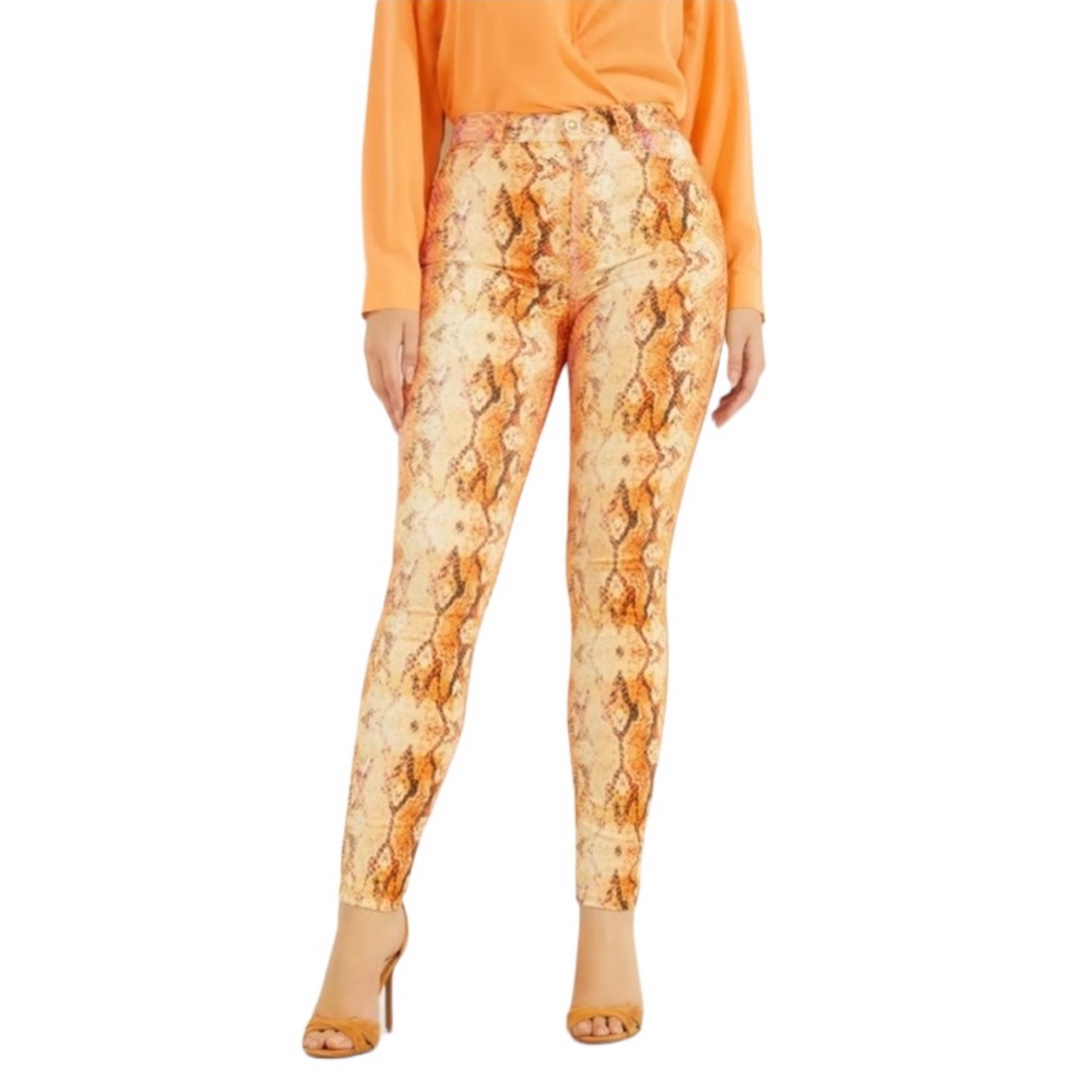 Marciano by Guess Sonora Skin Printed Super High Stiletto 99 Skinny Jeans NWT